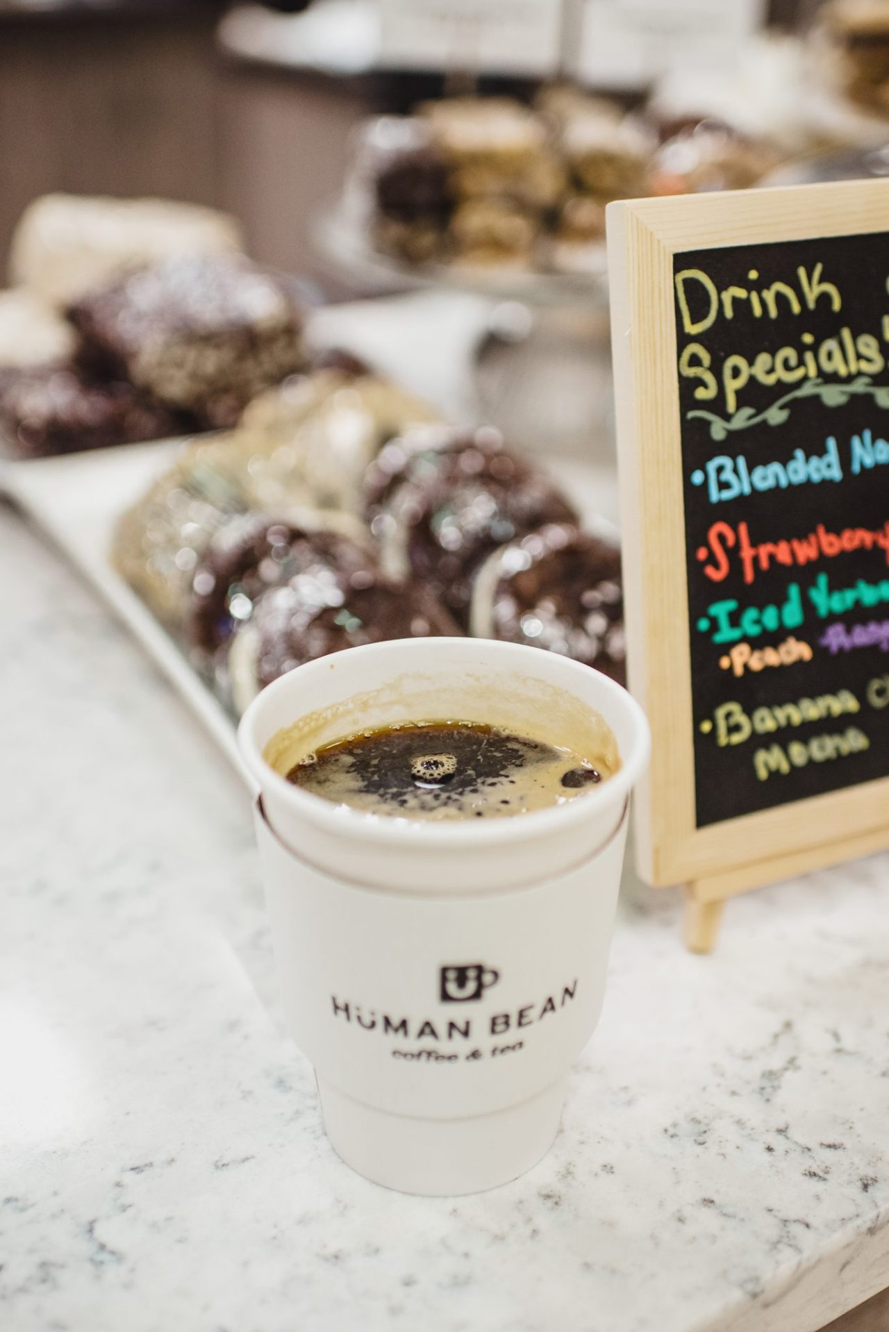 Menu Coffee Shop Winnipeg Human Bean Coffee & Tea